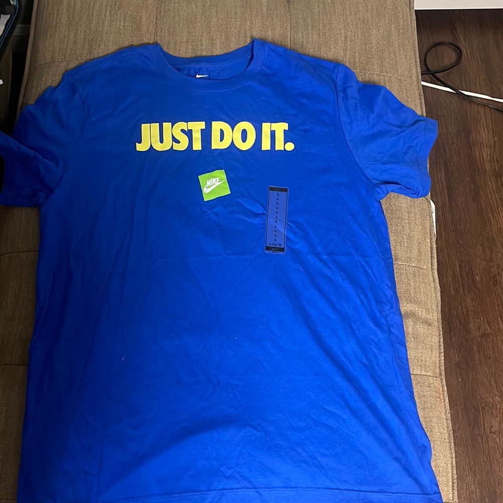 Blue Nike just do it tee